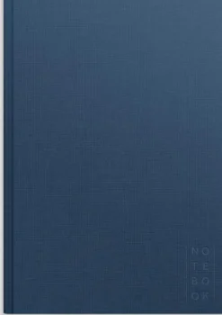 Notebook Textile dark blue unlined A4