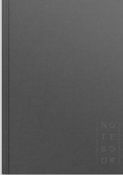 Notebook Textile dark grey lined A5