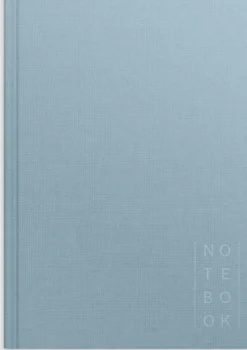 Notebook Textile light blue lined A5