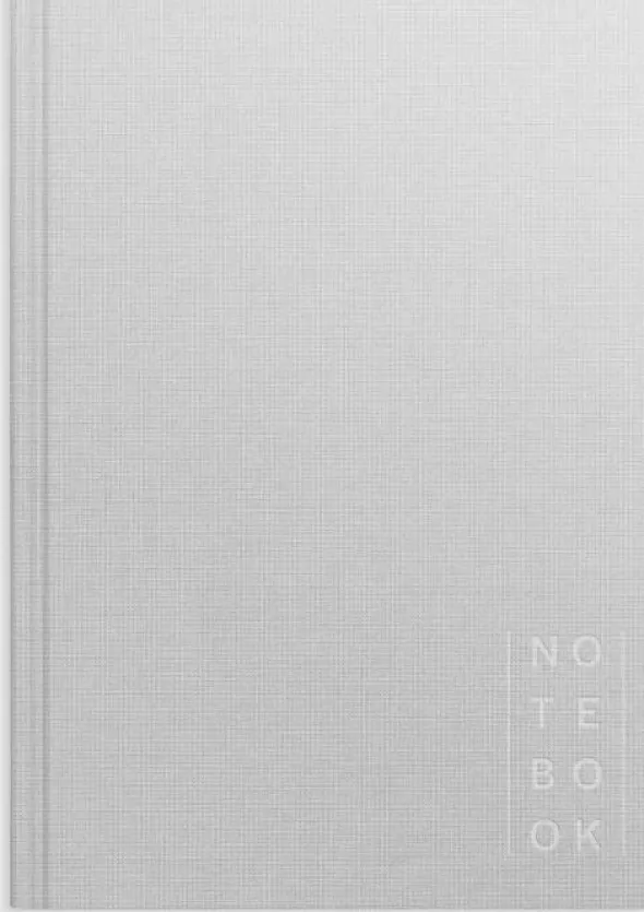 Notebook Textile light grey lined A5