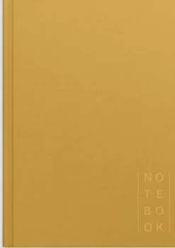 Notebook Textile mustard lined A5