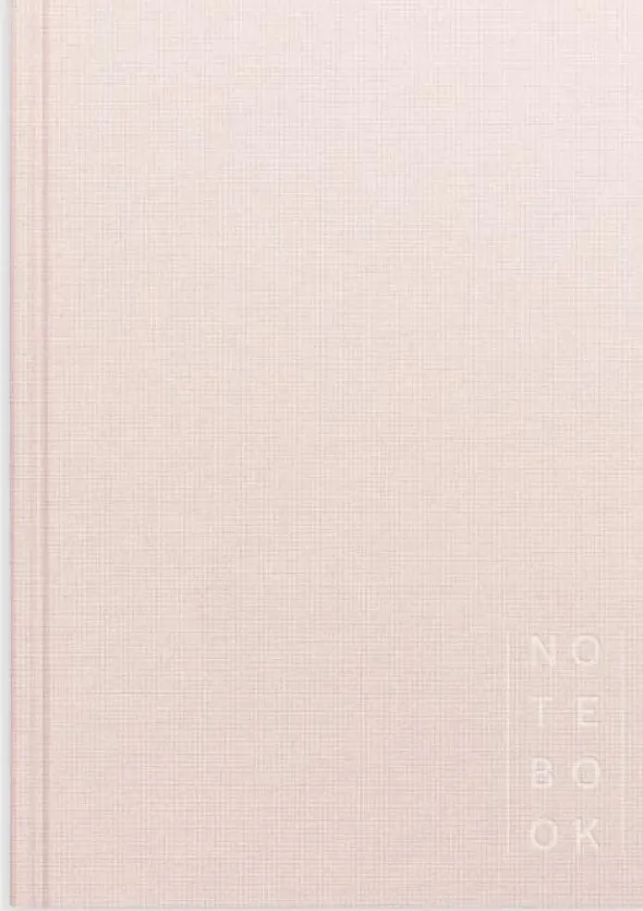 Notebook Textile pink lined A5