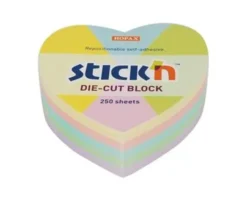 Notes Stick`n Notes 64x67mm kub Hjärta
