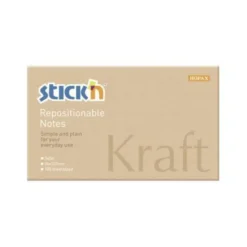 Notisblock 76x127 100 Blad Kraftpapper