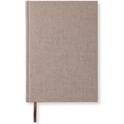 Olinjerad Blank Book A5 - 128 sidor Brown Oak