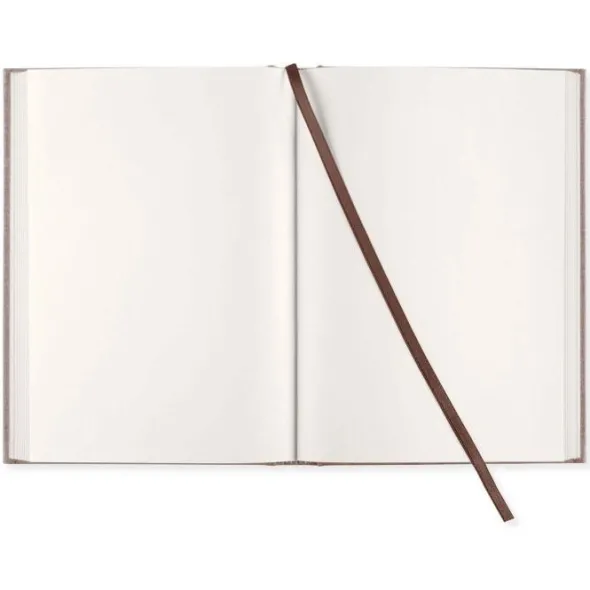 Olinjerad Blank Book A5 256 sidor Brown Oak