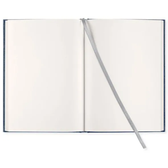 Olinjerad Blank Book A5 - 128 sidor Dark Denim