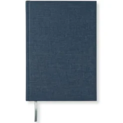 Olinjerad Blank Book A5 - 128 sidor Dark Denim