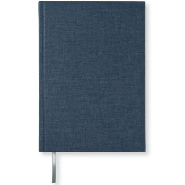 Olinjerad Blank Book A5 - 128 sidor Dark Denim