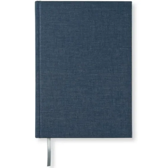 Olinjerad Blank Book A5 256 sidor Dark Denim