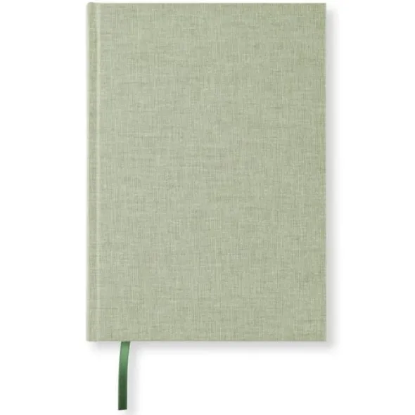 Olinjerad Blank Book A5 - 128 sidor Green Leaf