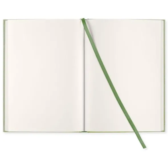 Olinjerad Blank Book A5 - 128 sidor Green Leaf