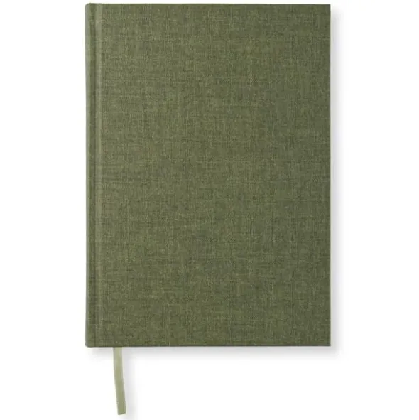 Olinjerad Blank Book A5 256 sidor Khaki Green