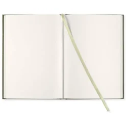 Olinjerad Blank Book A5 - 128 sidor Khaki Green