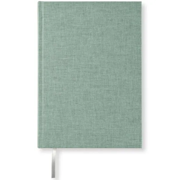 Olinjerad Blank Book A5 - 128 sidor Misty Green