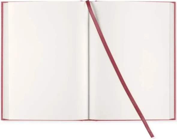 Olinjerad Blank Book A5 256 sidor Red Twist