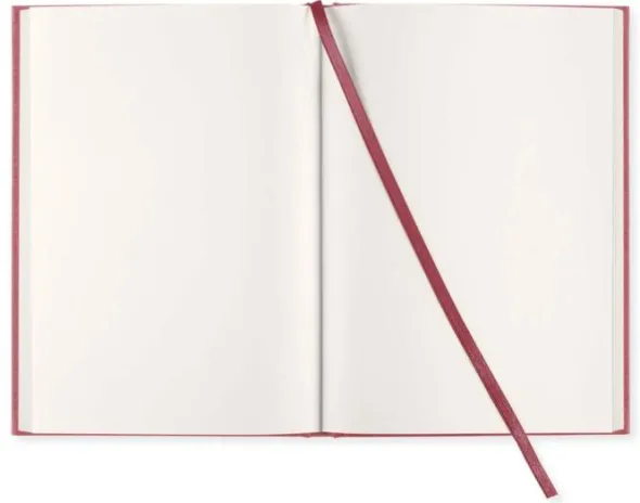 Olinjerad Blank Book A5 - 128 sidor Red Twist