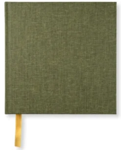 Olinjerad Blank Book 185x185 Khaki Green