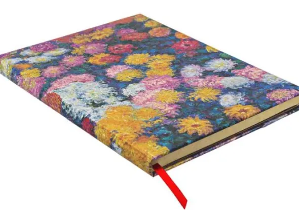 Paperblanks Notebook lined Ultra Monet´s Chrysanthemums