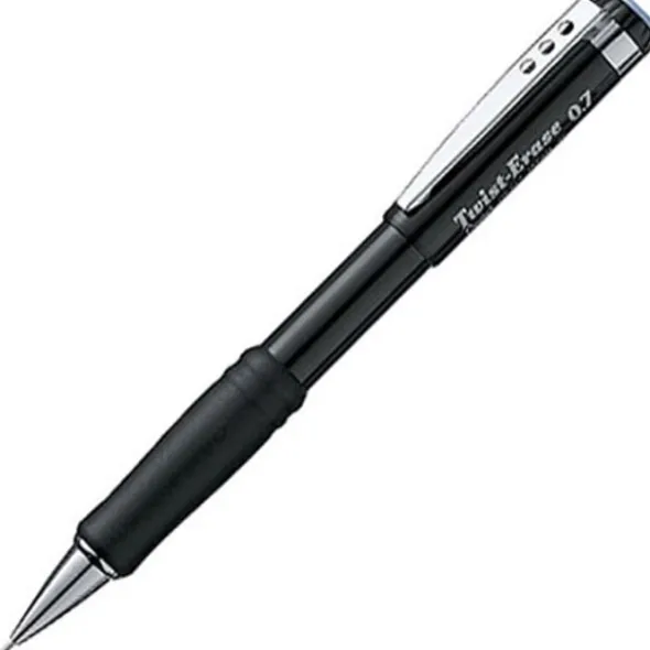 Pentel Stiftpenna Twist-erase 0,7mm - Svart
