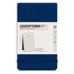 Reporter Notepad A6 hard cover Ruled Navy
