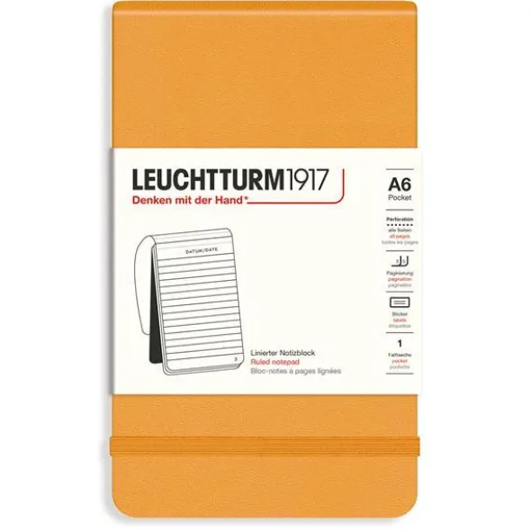Reporter Notepad A6 hard cover Ruled Rising Sun