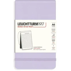 Reporter Notepad A6 hard cover Ruled Lilac