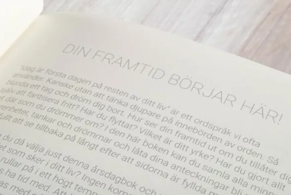 5-årsdagbok Dark Denim