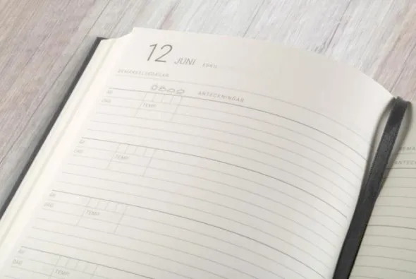 5-årsdagbok Dark Denim
