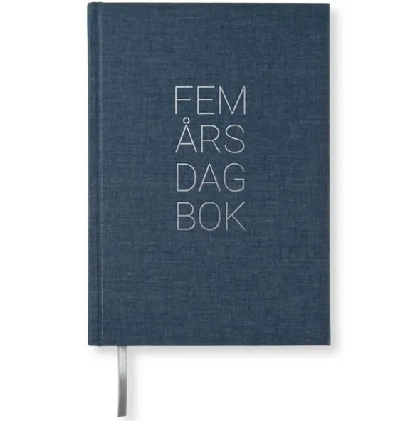 5-årsdagbok Dark Denim