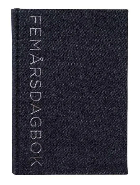 5-årsdagbok - Gråsvart