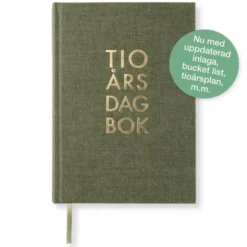 10-årsdagbok - Khaki Green