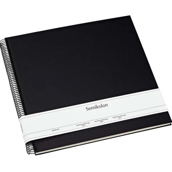 Semikolon Spiral Album Large cream Black