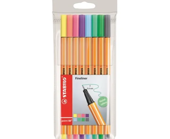 Stabilo 88 8-pack Pastell