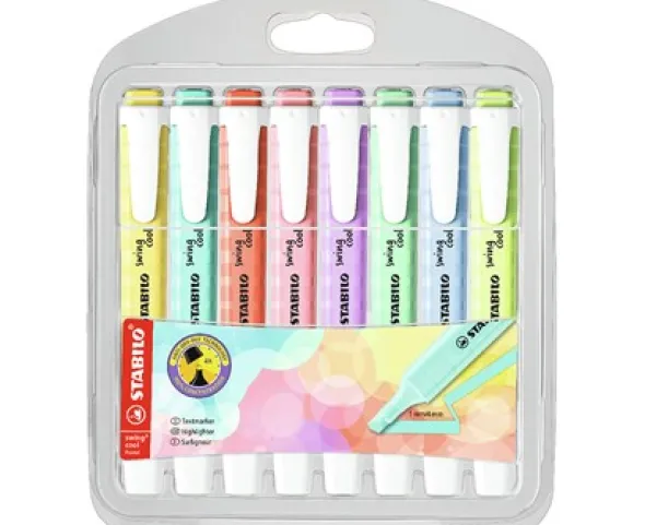 Stabilo Swing Cool 8-pack Pastell