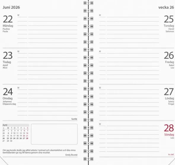 Stora studieåret Basic Svart 2026-2027