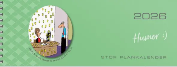 Stor Plankalender Humor 2026