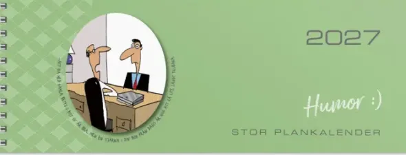 Stor Plankalender Humor 2027