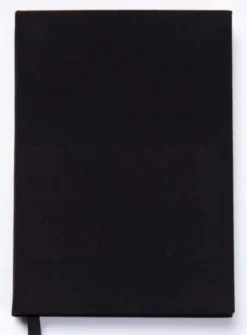 Telefonbok/Indexbok A6 A-Ö svart linnetextil