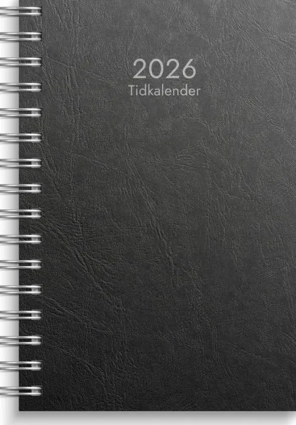Tidkalender svart kartong 2026