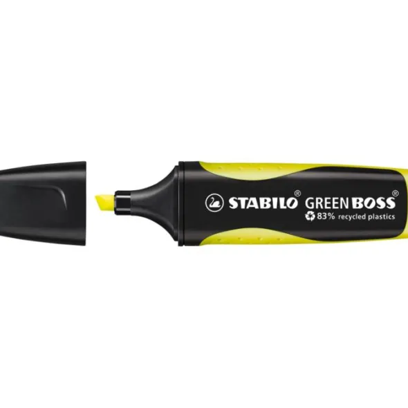 Överstrykningspenna Stabilo Green Boss Gul