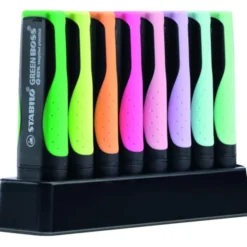 Överstrykningspenna Stabilo Green Boss Deskset 8/fp