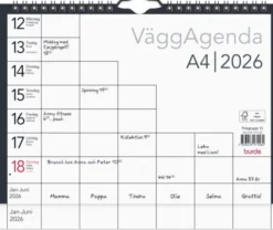 Väggagenda A4 2026