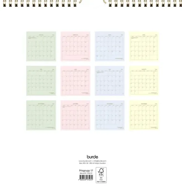 Väggkalender Color 2027