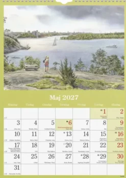 Väggkalender Klassiska Sverige 2027