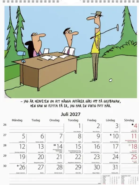 Väggkalender Kontorshumor 2027