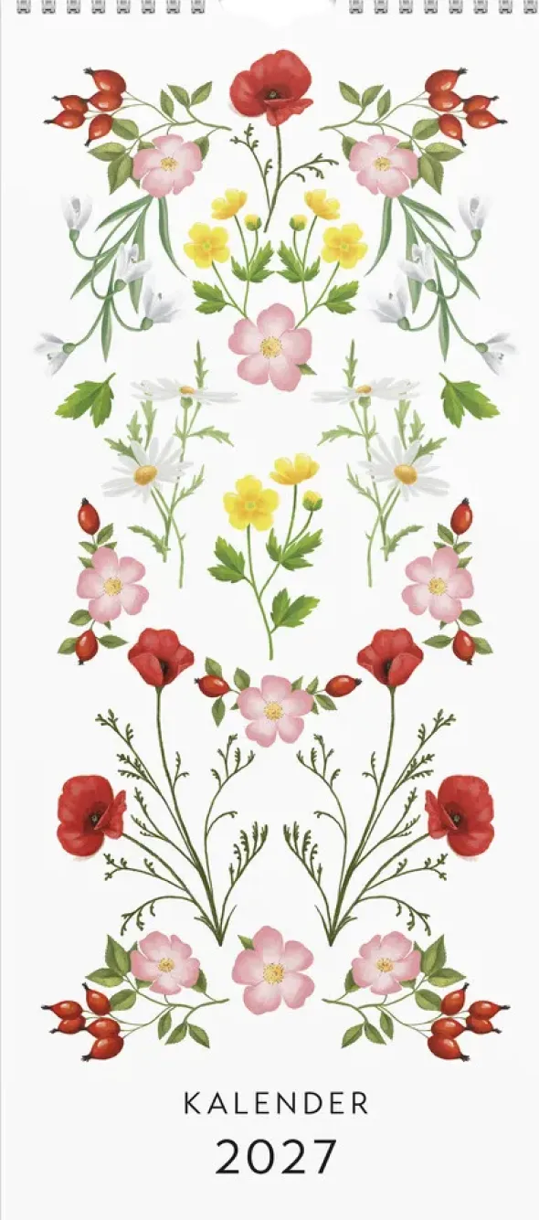 Väggkalender Lilla Blomsterkalendern 2027