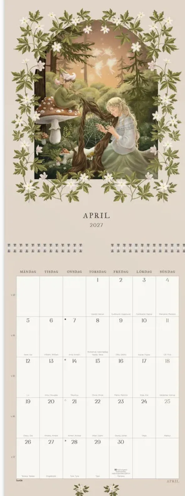 Väggkalender Sagoskog 2027