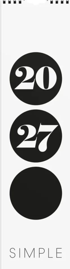 Väggkalender Simple 2027