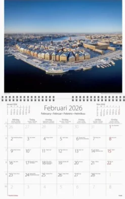 Väggkalender Stockholm 2026